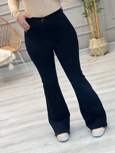 8377-بوت کات پایین ریش مشکی