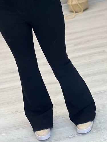 8377-بوت کات پایین ریش مشکی