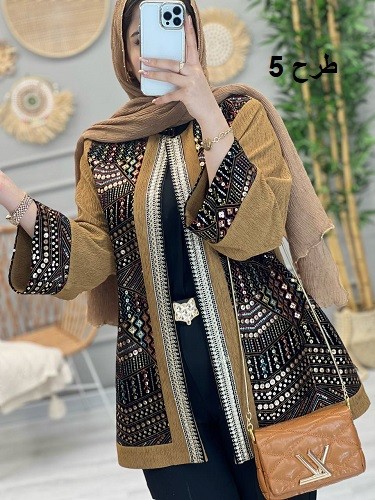 1140-مانتو مزونی سوزن دوزی شکیل