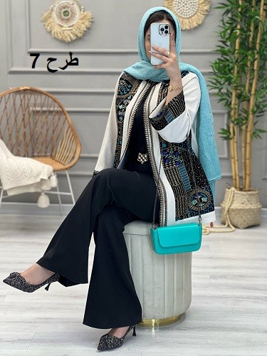 1140-مانتو مزونی سوزن دوزی شکیل