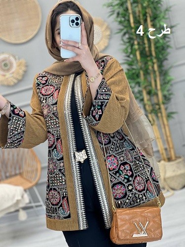 1140-مانتو مزونی سوزن دوزی شکیل