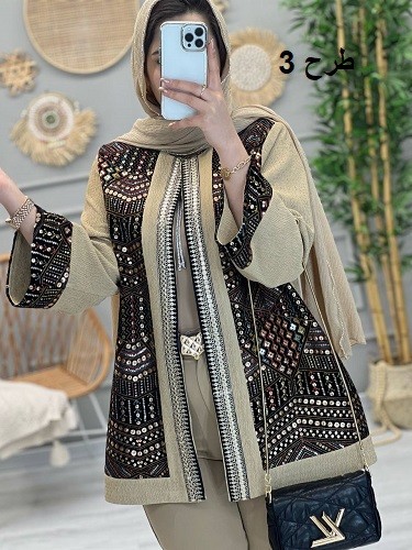 1140-مانتو مزونی سوزن دوزی شکیل