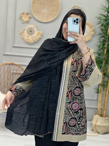 0223-شال دورزیپ برشکا لمه