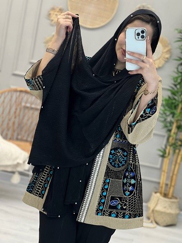 0224-شال دورمروارید برشکا