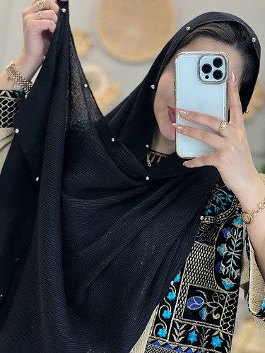 0224-شال دورمروارید برشکا