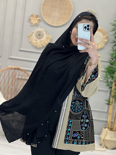 0224-شال دورمروارید برشکا