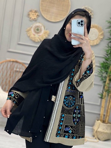 0224-شال دورمروارید برشکا