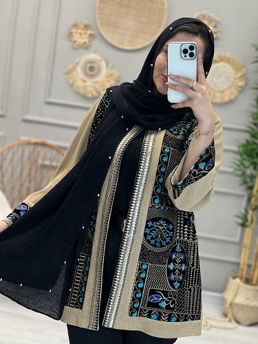 0224-شال دورمروارید برشکا