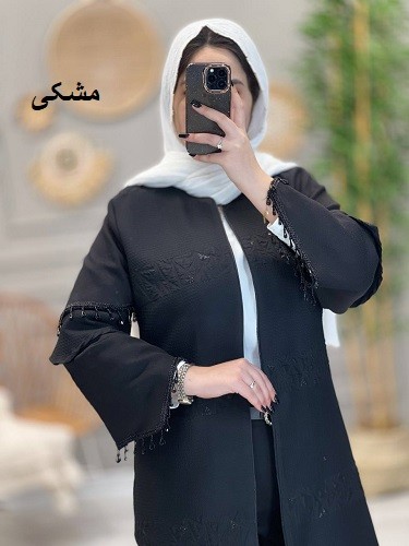 1141-مانتو مزونی ژاکارد شیکان