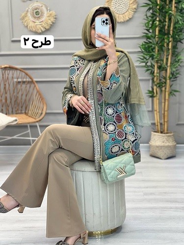 1148-مانتو مزونی سوزن دوزی پریناز