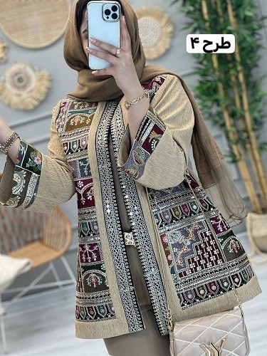 1148-مانتو مزونی سوزن دوزی پریناز