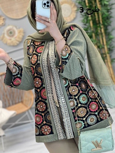 1151- مانتو سوزن دوزی نرمین