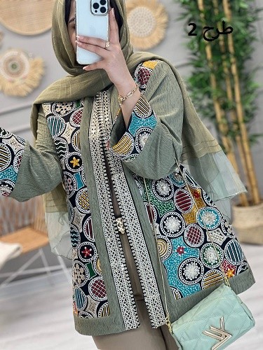 1151- مانتو سوزن دوزی نرمین