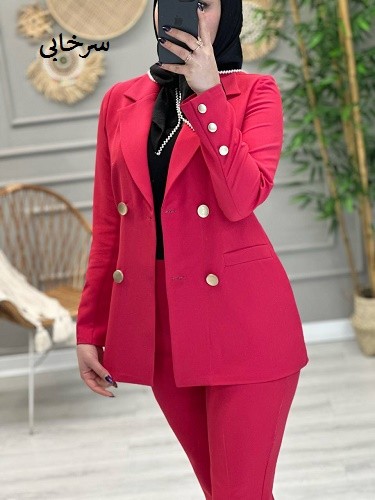 1154- کت و شلوار مزونی غزل