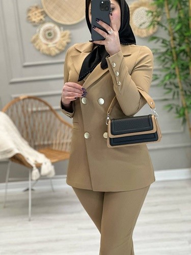 1154- کت و شلوار مزونی غزل