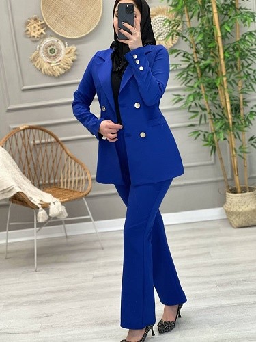 1154- کت و شلوار مزونی غزل