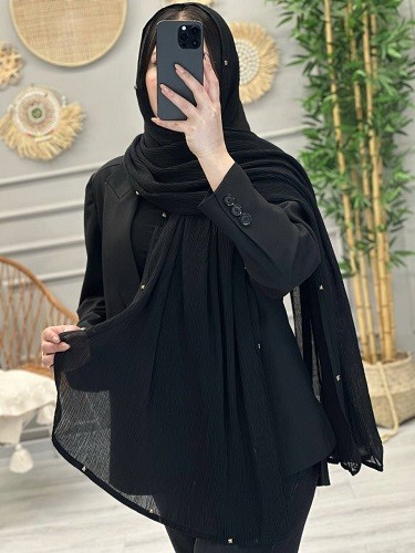 0227- شال پانچ بژ