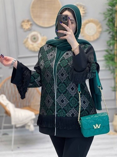 1166- کت مزونی گلیمی