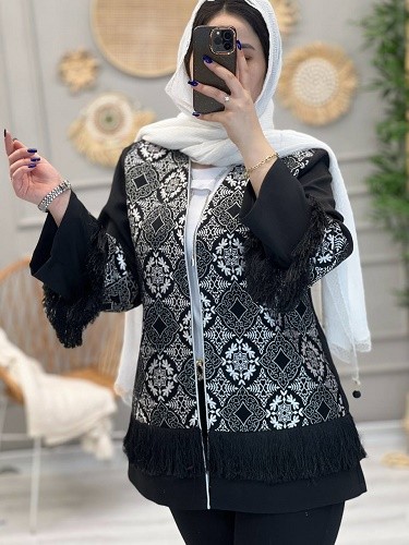 1166- کت مزونی گلیمی