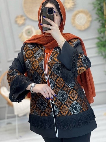 1166- کت مزونی گلیمی