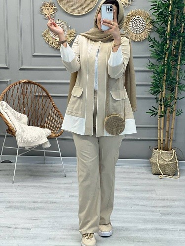 1177-کت و شلوار مزونی لمیس
