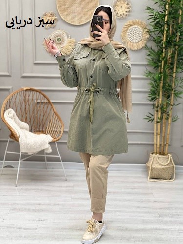 1179-مانتو کتان سایدا