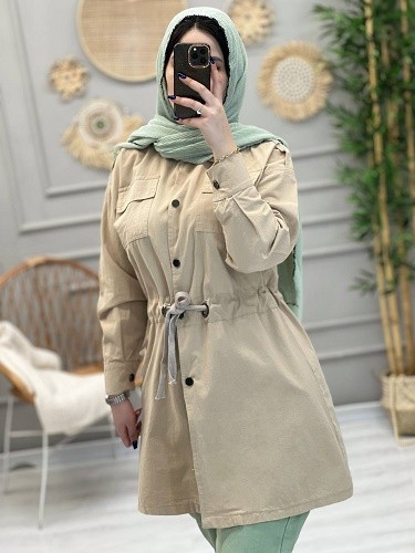 1179-مانتو کتان سایدا