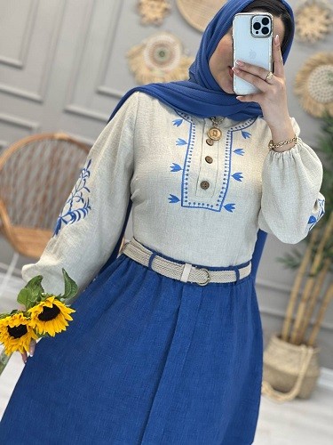 1196- ست شومیز دامن گلدوزی