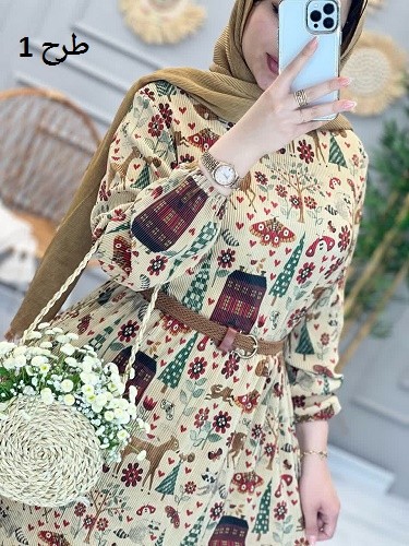 1199-مانتو پیراهنی پلیسه