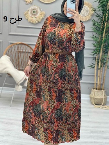 1199-مانتو پیراهنی پلیسه