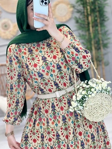 1199-مانتو پیراهنی پلیسه