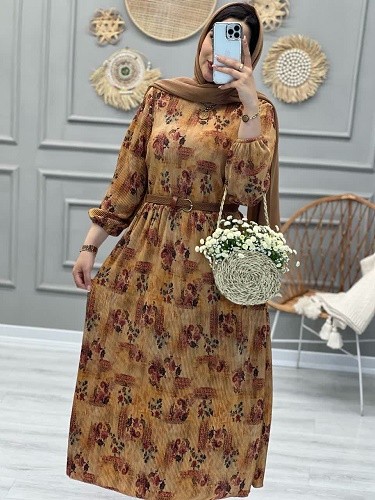 1199-مانتو پیراهنی پلیسه