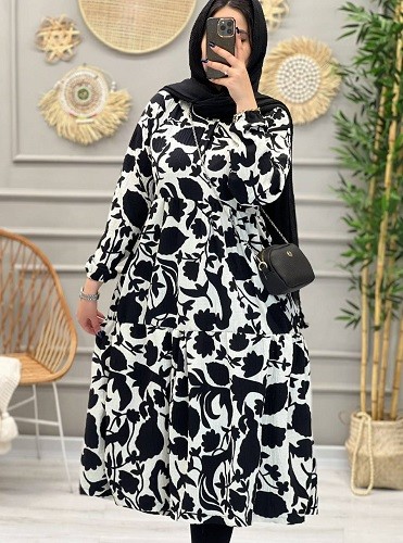 1209-پیراهن بلند مینیکا