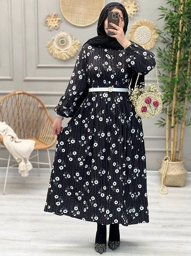 1211-پیراهن بلند بابونه