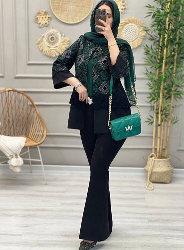 1213-کت سوزن دوزی شانتون