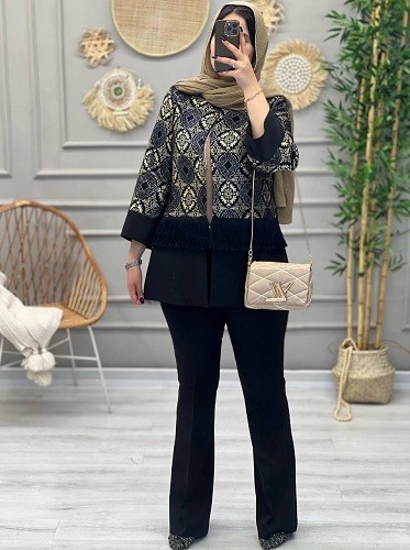 1213-کت سوزن دوزی شانتون