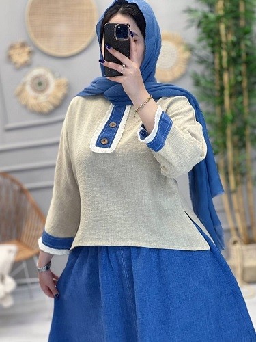 1216-شومیز دامن نادیا