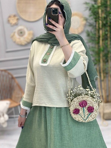 1216-شومیز دامن نادیا