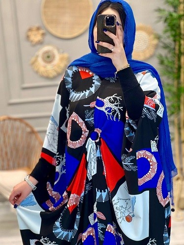 1219- عبایی طرحدار