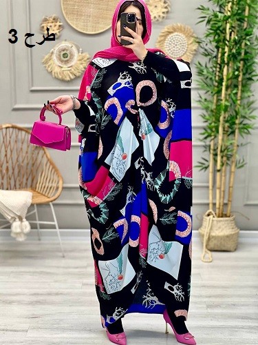 1219- عبایی طرحدار