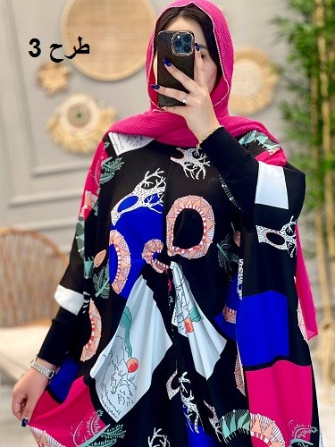 1219- عبایی طرحدار