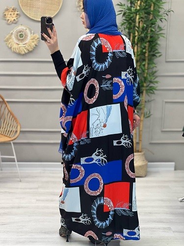 1219- عبایی طرحدار