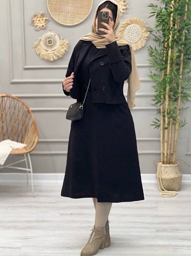 1225- مانتو دوتکه زارا