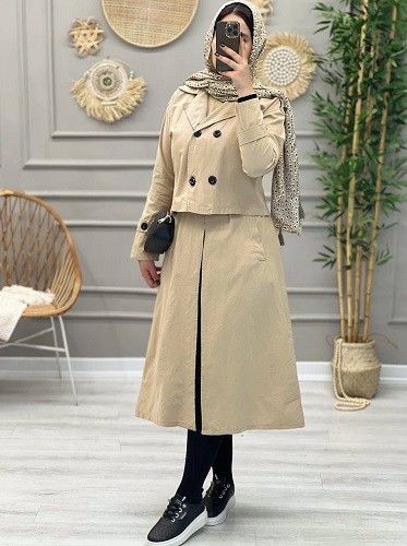 1225- مانتو دوتکه زارا