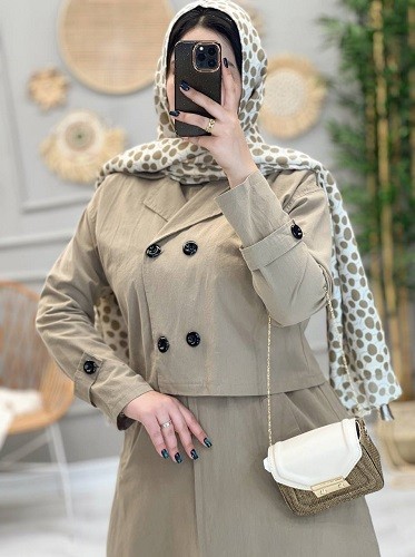 1225- مانتو دوتکه زارا