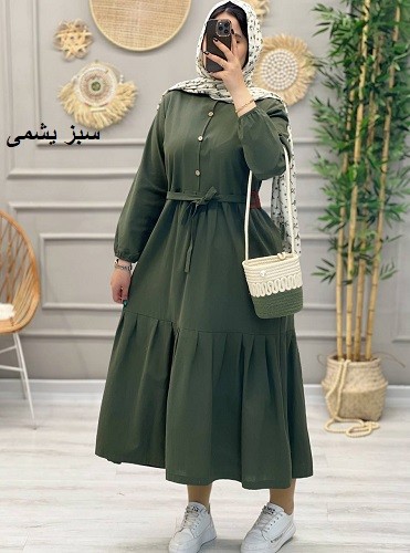 1228_مانتو پیراهنی ارکیده