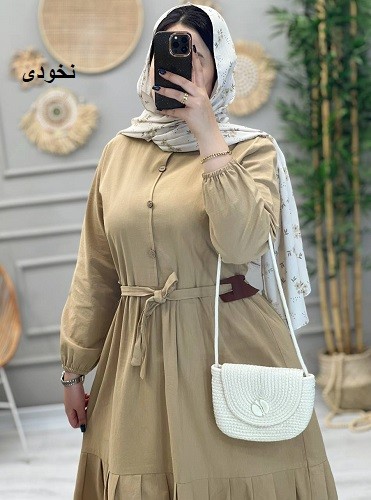 1228_مانتو پیراهنی ارکیده