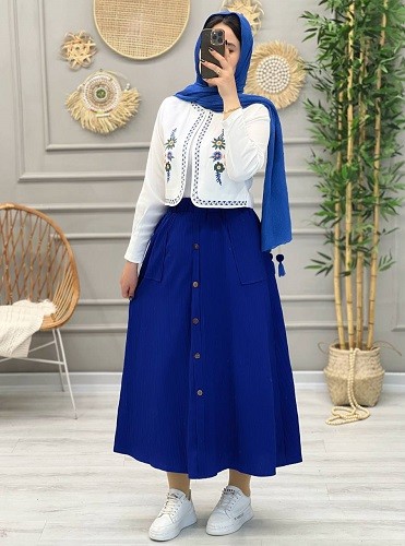 1237-کت و دامن نارین