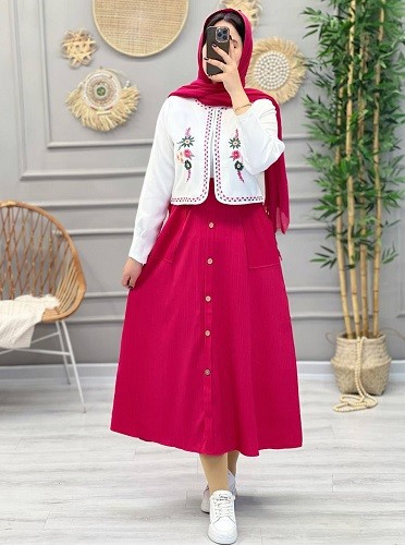 1237-کت و دامن نارین