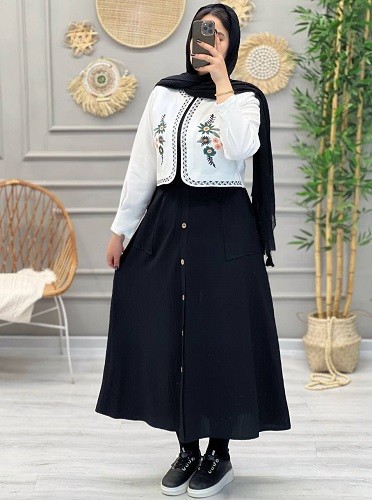 1237-کت و دامن نارین